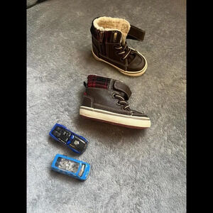 Koala Kids Stylish Brown Toddler Boots - Warm & Comfortable